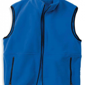 blue fleece jacket